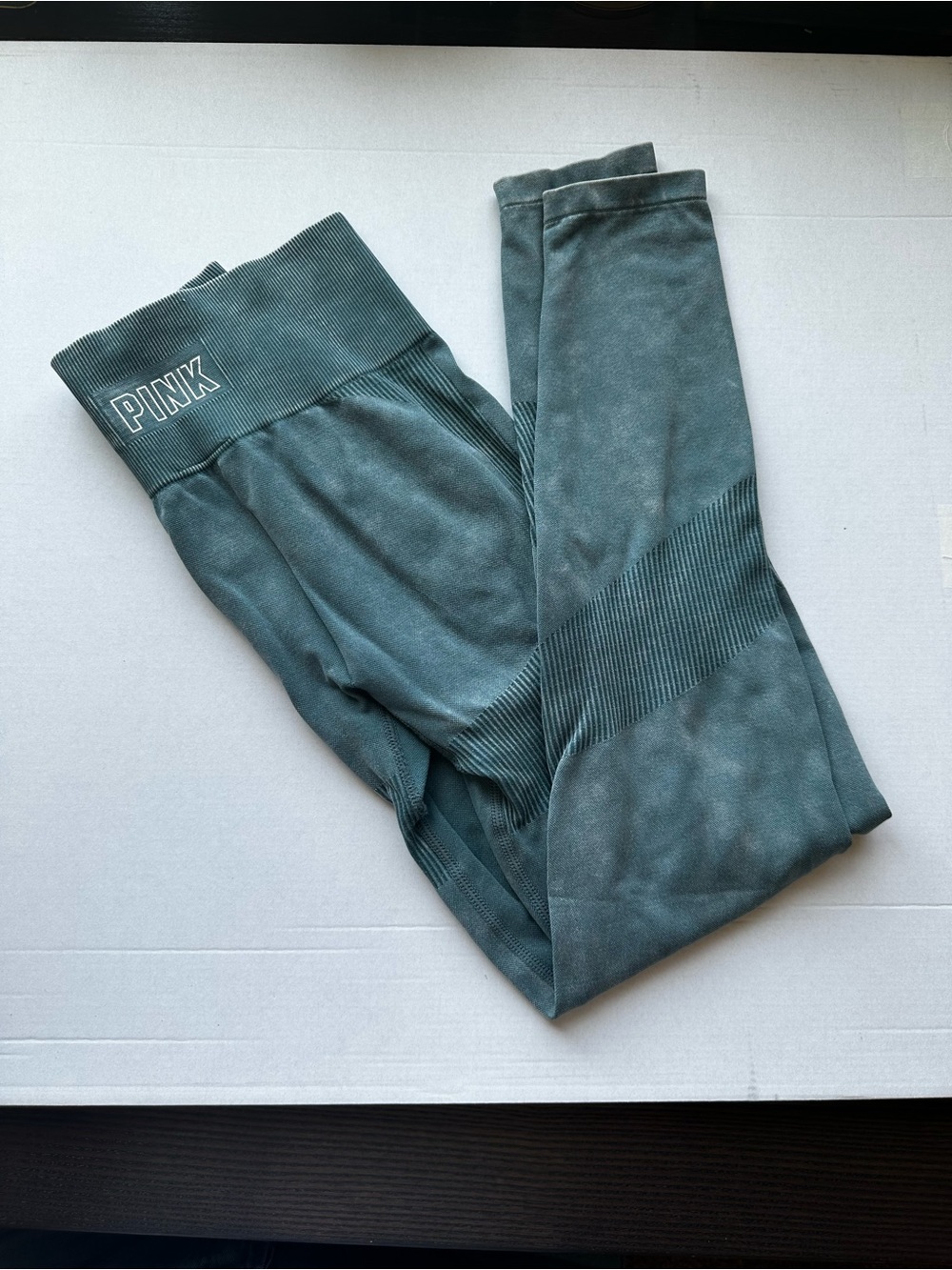 PINK Victoria's Secret Teal Scrunch Butt Lift Seamless Leggings Small